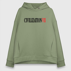 Толстовка оверсайз женская Civilization VII, цвет: авокадо