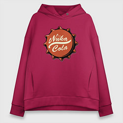 Толстовка оверсайз женская Fallout - Nuka Cola stopper, цвет: маджента