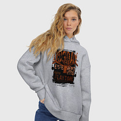 Толстовка оверсайз женская Пеклопёс DogDay, цвет: меланж — фото 2