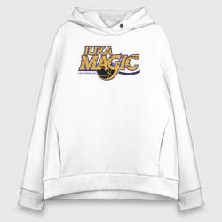 Толстовка оверсайз женская Luka magic basketball, цвет: белый