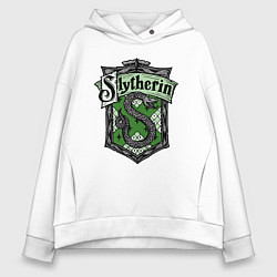 Толстовка оверсайз женская Slytherin emblem, цвет: белый