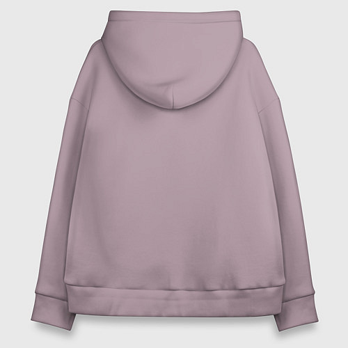 Женское худи оверсайз Drum and bass color / Сиреневый – фото 2