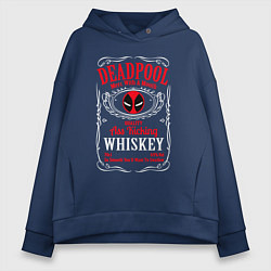 Толстовка оверсайз женская Deadpool whiskey, цвет: тёмно-синий