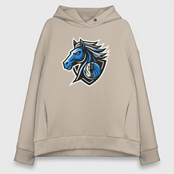 Толстовка оверсайз женская Mavericks team, цвет: миндальный