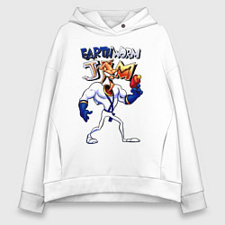 Толстовка оверсайз женская Sega Jim, цвет: белый