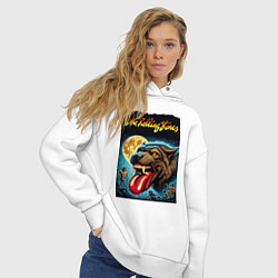 Толстовка оверсайз женская The Rolling Stones - the beginning, цвет: белый — фото 2