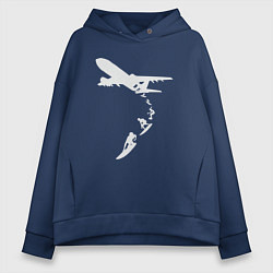 Женское худи оверсайз Plane surfer