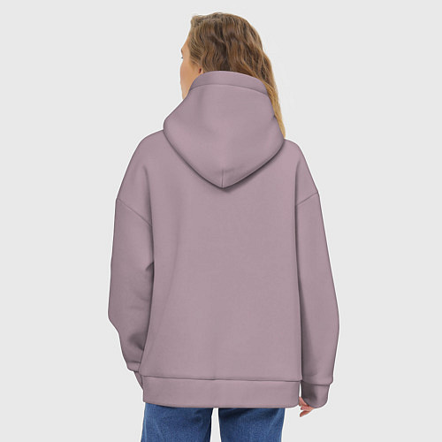 Женское худи оверсайз Просто лучший дзюдоист / Сиреневый – фото 4