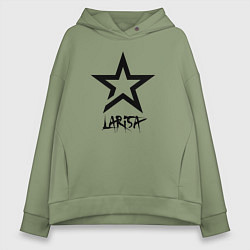 Толстовка оверсайз женская Лариса - звезда, цвет: авокадо