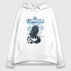 Толстовка оверсайз женская Glimse,Y2K стиль, цвет: белый