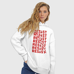 Толстовка оверсайз женская Resist - Рассказ служанки, цвет: белый — фото 2