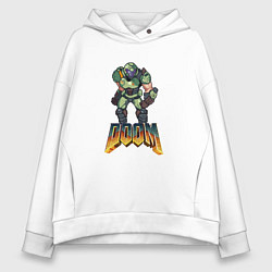 Женское худи оверсайз Doom солдат марса