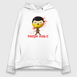 Толстовка оверсайз женская Scorpion finish him, цвет: белый