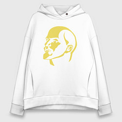 Толстовка оверсайз женская USSR Lenin, цвет: белый