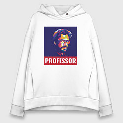 Толстовка оверсайз женская Professor, цвет: белый