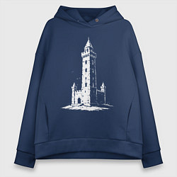 Толстовка оверсайз женская Страж веков, цвет: тёмно-синий
