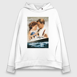 Толстовка оверсайз женская Titanic, цвет: белый