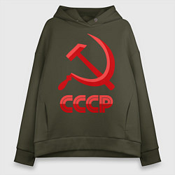 Женское худи оверсайз СССР Логотип