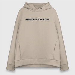 Толстовка оверсайз женская AMG, цвет: миндальный