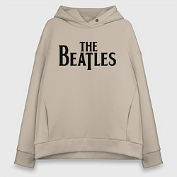 Толстовка оверсайз женская The Beatles, цвет: миндальный