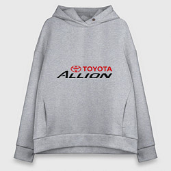 Толстовка оверсайз женская Toyota Allion, цвет: меланж