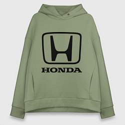 Толстовка оверсайз женская Honda logo, цвет: авокадо
