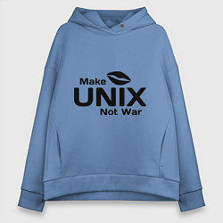 Женское худи оверсайз Make unix, not war