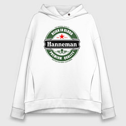 Толстовка оверсайз женская Hanneman, цвет: белый