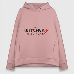 Толстовка оверсайз женская The Witcher 3, цвет: пыльно-розовый