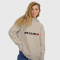 Толстовка оверсайз женская Nissan nismo, цвет: миндальный — фото 2