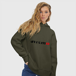 Толстовка оверсайз женская Nismo, цвет: хаки — фото 2