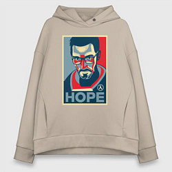 Толстовка оверсайз женская Half-Life: Hope, цвет: миндальный