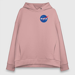 Толстовка оверсайз женская NASA, цвет: пыльно-розовый