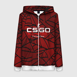 Женская толстовка на молнии Cs:go - Crimson Web Style Factory New Кровавая пау