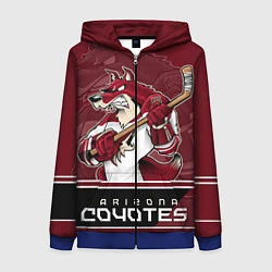 Женская толстовка на молнии Arizona Coyotes