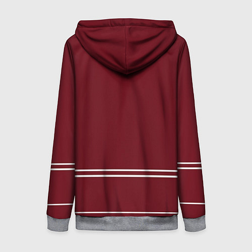 Женская толстовка на молнии Arizona Coyotes / 3D-Меланж – фото 2