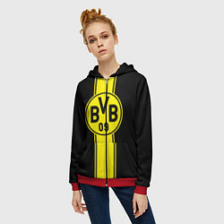 Толстовка на молнии женская BVB, цвет: 3D-красный — фото 2