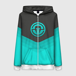 Толстовка на молнии женская Immortals Uniform, цвет: 3D-белый