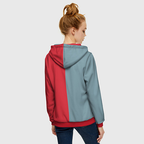 Женская толстовка на молнии Che Guevara / 3D-Красный – фото 4