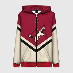 Толстовка на молнии женская NHL: Arizona Coyotes, цвет: 3D-красный