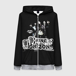 Толстовка на молнии женская Bring Me The Horizon, цвет: 3D-меланж