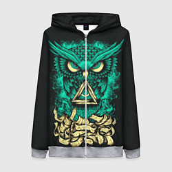 Толстовка на молнии женская Bring Me The Horizon: Owl, цвет: 3D-меланж