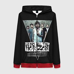 Толстовка на молнии женская Bring Me The Horizon, цвет: 3D-красный