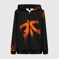 Толстовка на молнии женская Fnatic: Black collection, цвет: 3D-черный