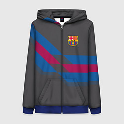 Женская толстовка на молнии Barcelona FC: Dark style