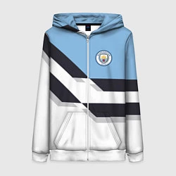 Женская толстовка на молнии Manchester City FC: White style