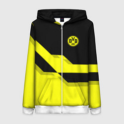 Женская толстовка на молнии BVB FC: Yellow style