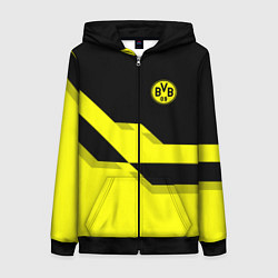 Женская толстовка на молнии BVB FC: Yellow style