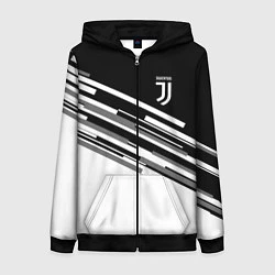 Женская толстовка на молнии FC Juventus: B&W Line