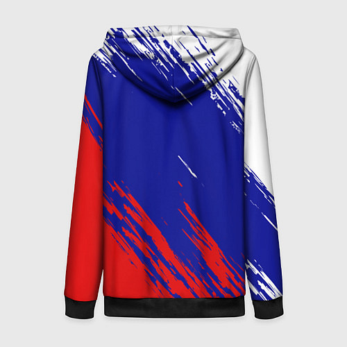 Женская толстовка на молнии RUSSIA SPORT / 3D-Черный – фото 2